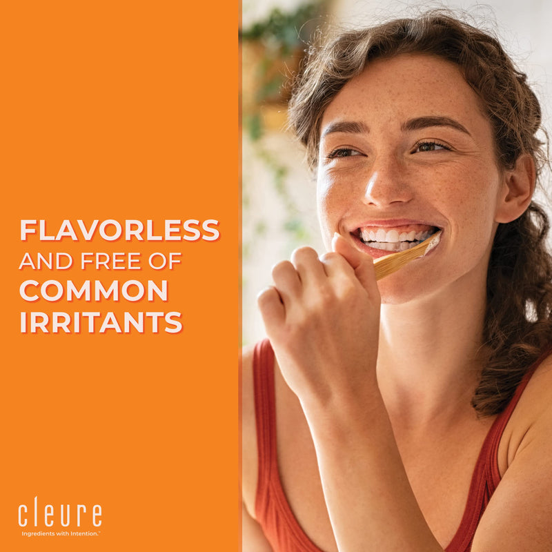 Cleure Original No Fluoride Toothpaste – SLS Free, Mint Free, Xylitol (4oz x2)