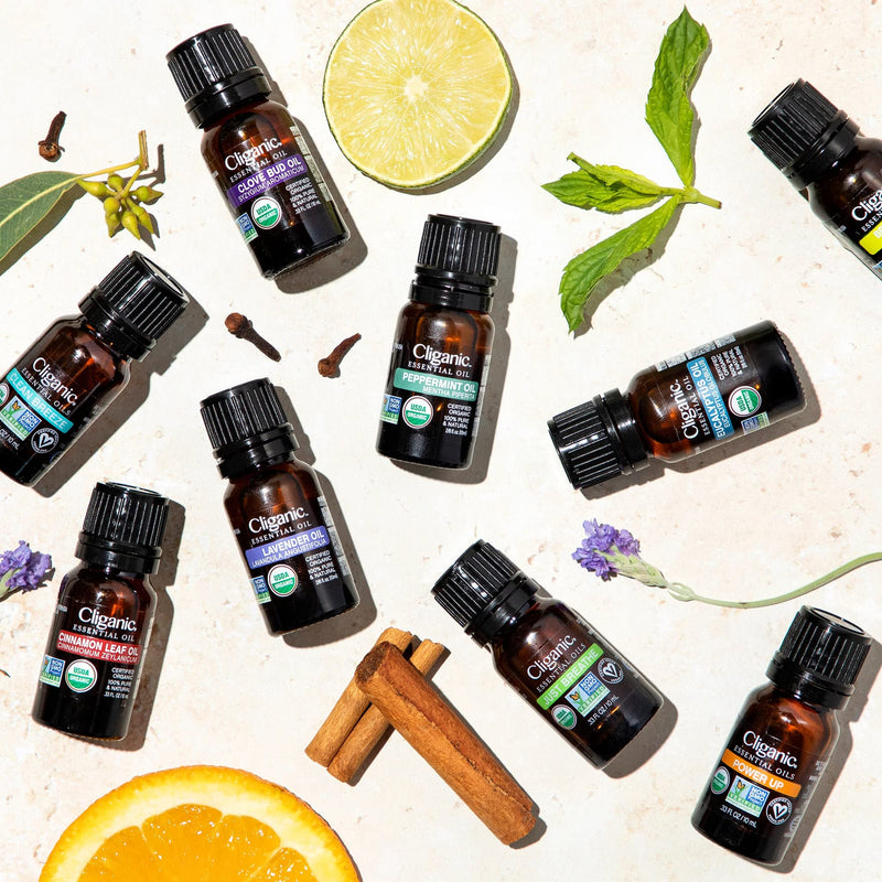 Cliganic Organic Basil Essential Oil 0.33oz - 100% Pure & USDA Organic