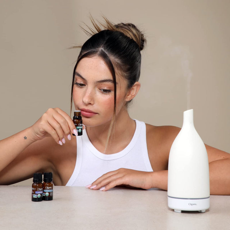 Cliganic Organic Peppermint Essential Oil - 100% Pure, Undiluted, Non-GMO | Aromatherapy