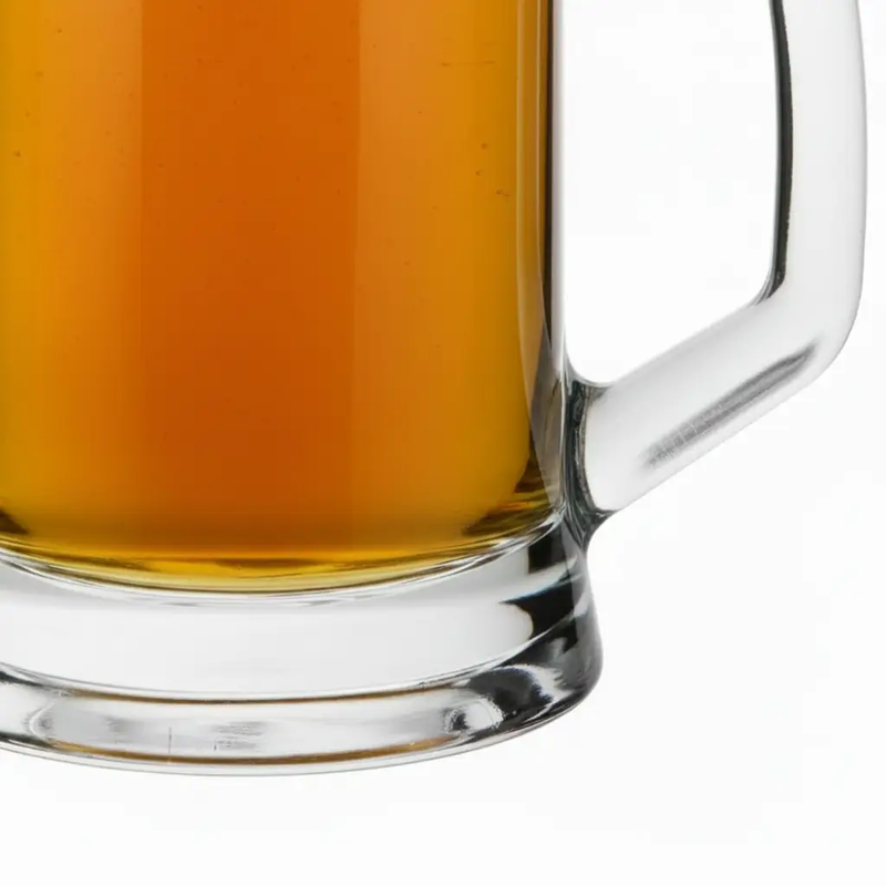 Large Straight Sided Glass Tankard - 670ml