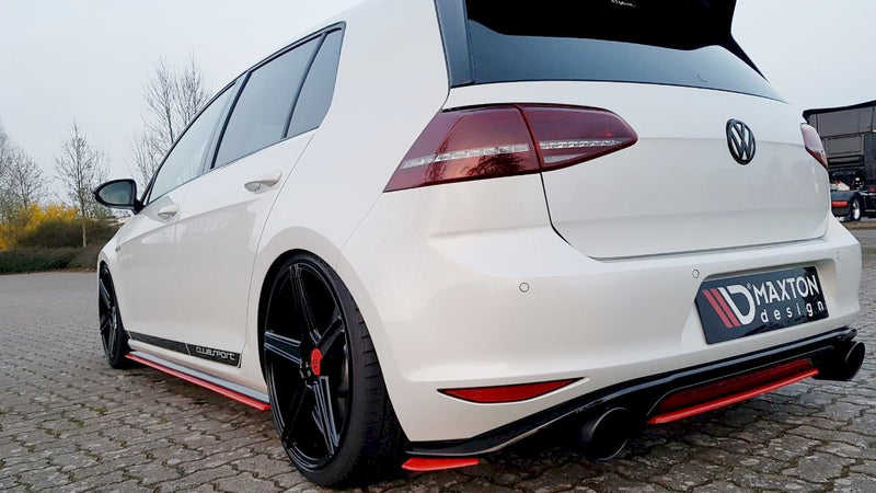 Maxton Design - Rear Side Splitters VW GOLF MK7 GTI Clubsport (2016-2017)