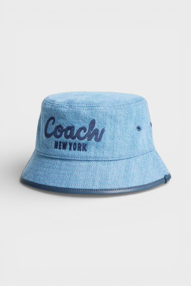 Embroidered Bucket Hat Blue