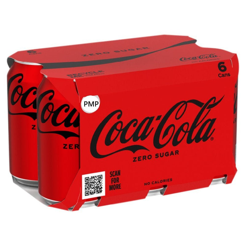 Coca-Cola Zero Sugar PMP Case of 24 x 330ml (Pack of 4)