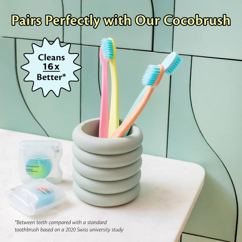 Cocofloss Woven Dental Floss – Mint Refills Set (33 yd), Dentist-Designed, Vegan