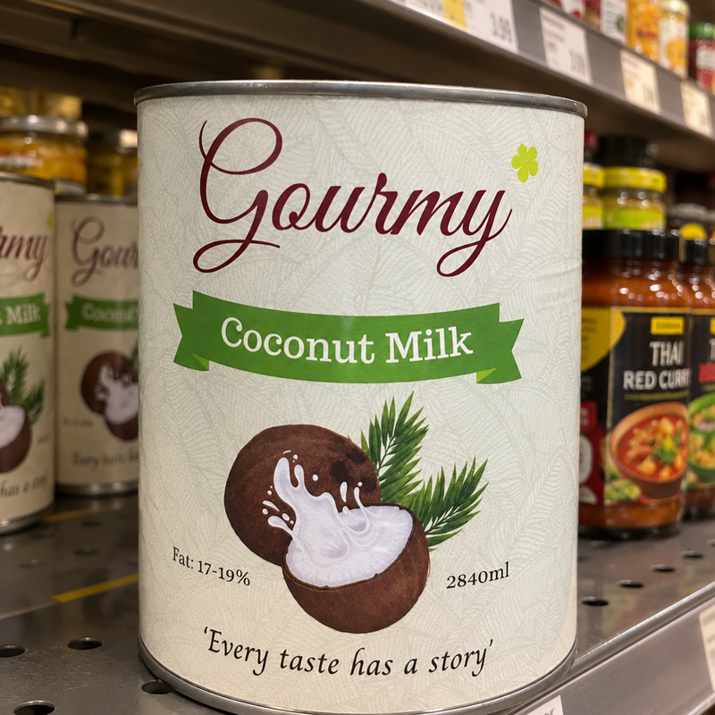 Gourmy Coconut Milk 17%-19% Fat 2.84L