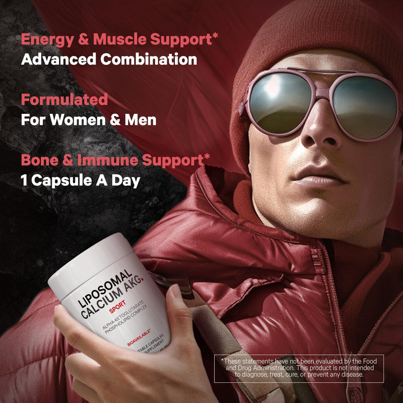 Codeage Liposomal Calcium AKG Supplement - Calcium Alpha-Ketoglutarate | 2-Month Supply | 60 Capsules | Non-GMO & Gluten-Free