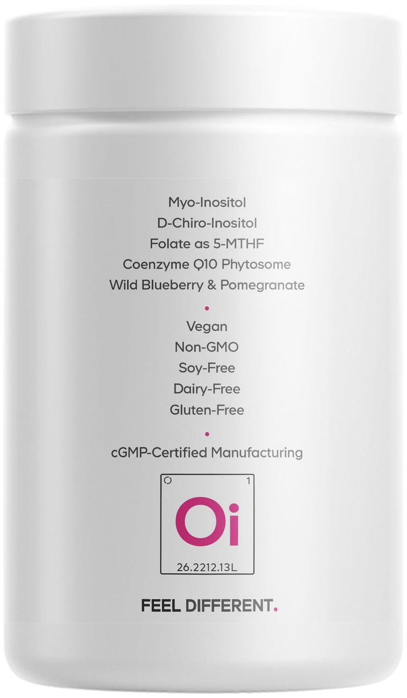 Codeage Liposomal Ovarian Inositol+ Supplement – Myo-Inositol 40:1, 5-MTHF Folate, CoQ10 Phytosome, Pomegranate & Wild Blueberry – 120 Capsules