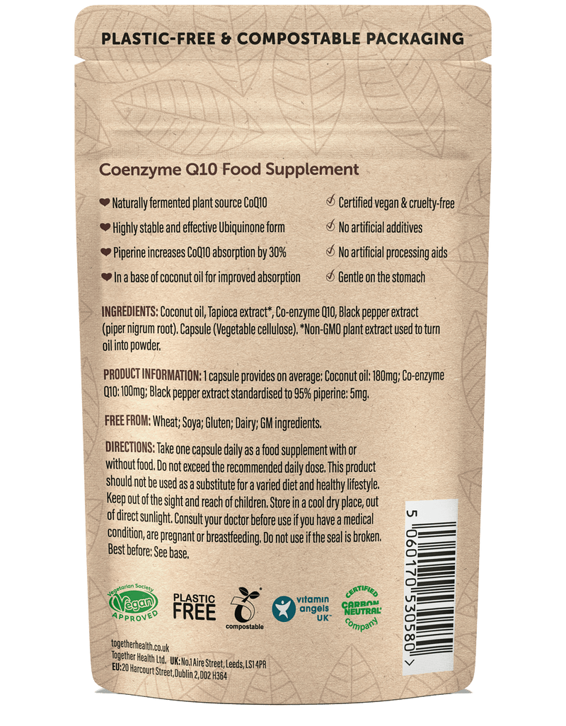 Coenzyme Q10 – CoQ10 Supplement – 30 Capsules