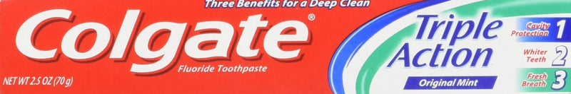 Colgate Travel Size Toothpaste 2.5 oz – Triple Action 8-Pack