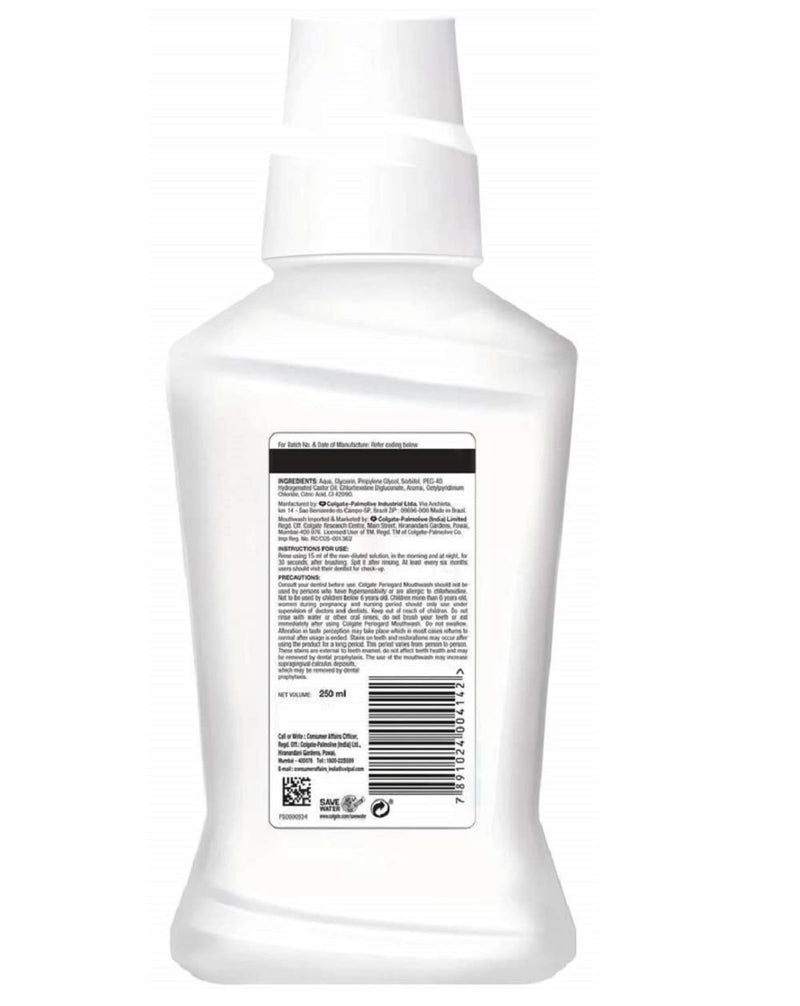 Colgate PerioGard Gum Protection Toothpaste 90g & Mouthwash 250ml – Dual Active Formula for Healthy Gums