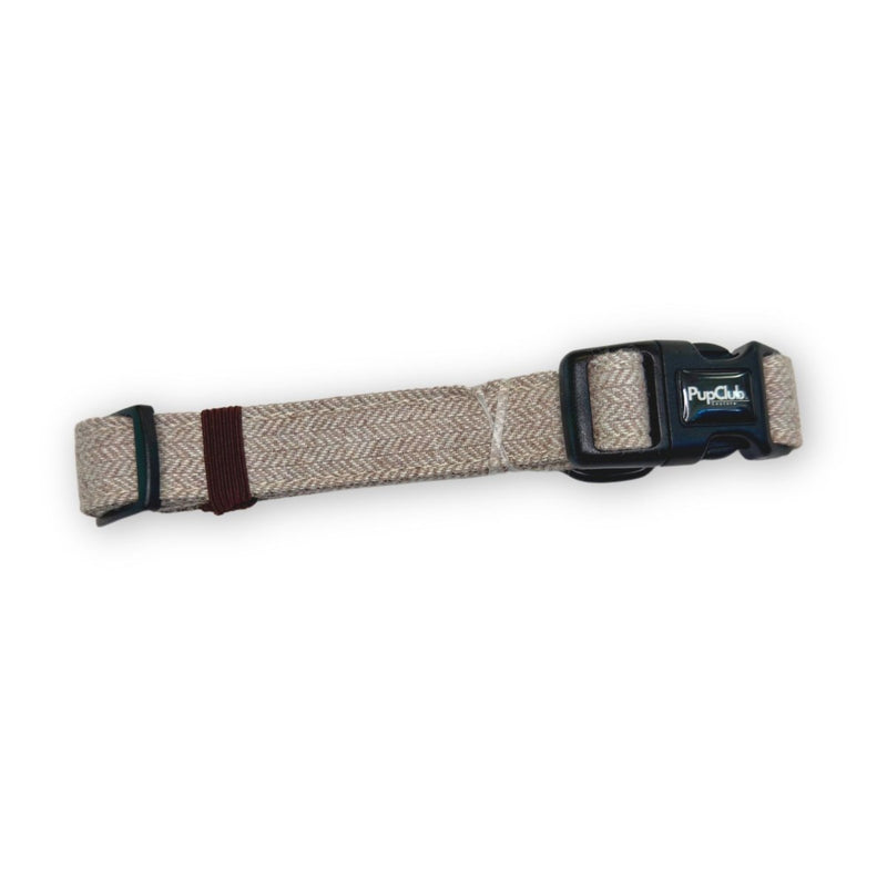 PupClub Dog Collar - Tweed Brown
