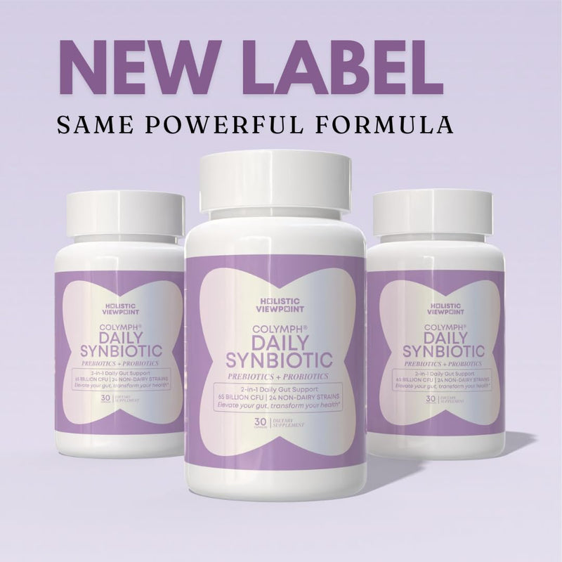 CoLymph Daily Synbiotic Upgraded – 24 Strains, 65B CFU | Non-Dairy, Vegan