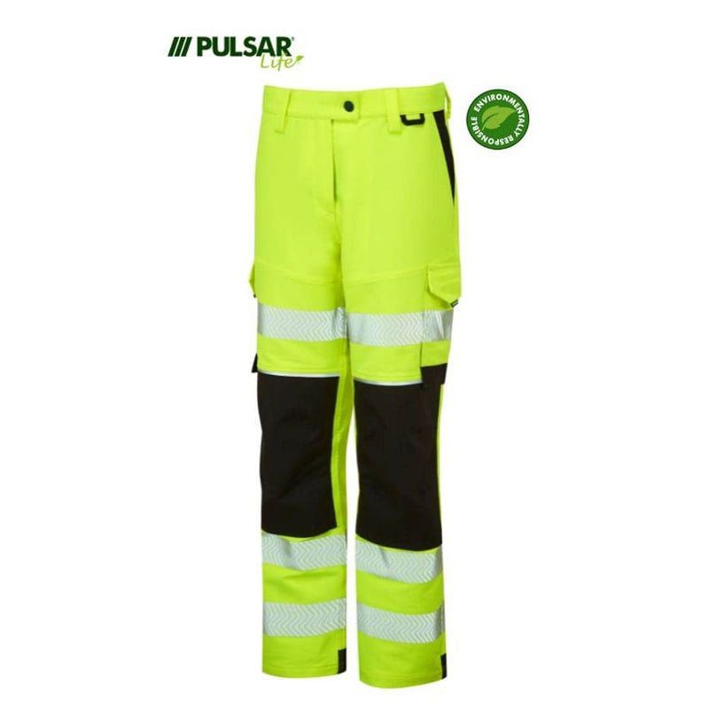 PULSAR® LIFE LFE971 GRS Women's Stretch Hi-Vis Combat Trouser Yellow