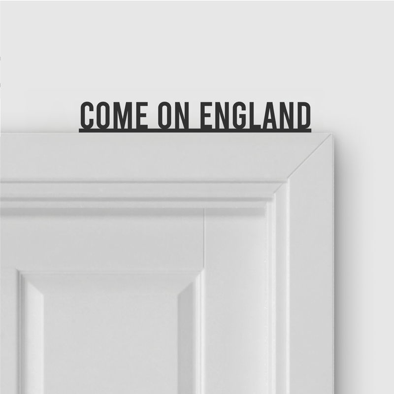 COME ON ENGLAND door topper and door tag