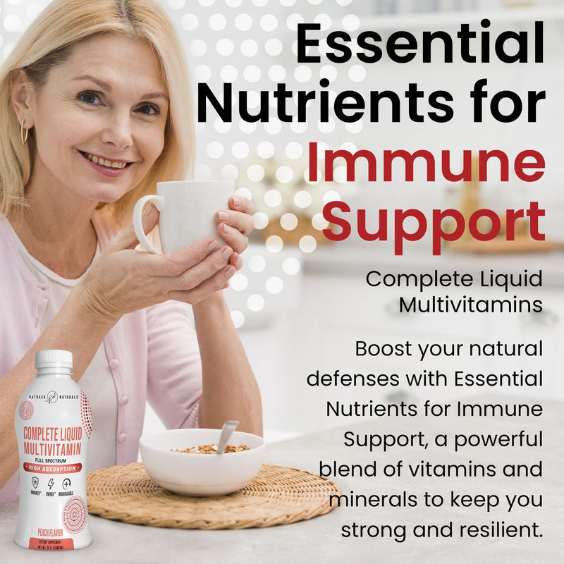 Complete Liquid Multivitamin – High Absorption Blend of Vitamins, Minerals, Amino Acids, Probiotics & Superfoods for Immune, Energy, Joint Health & More | No Sugar Added 30 Servings