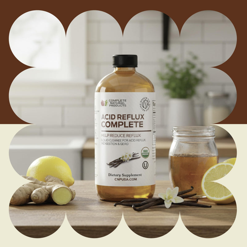 Acid Reflux Complete 16oz - Natural Organic Liquid Heartburn Relief by Complete Natural Products