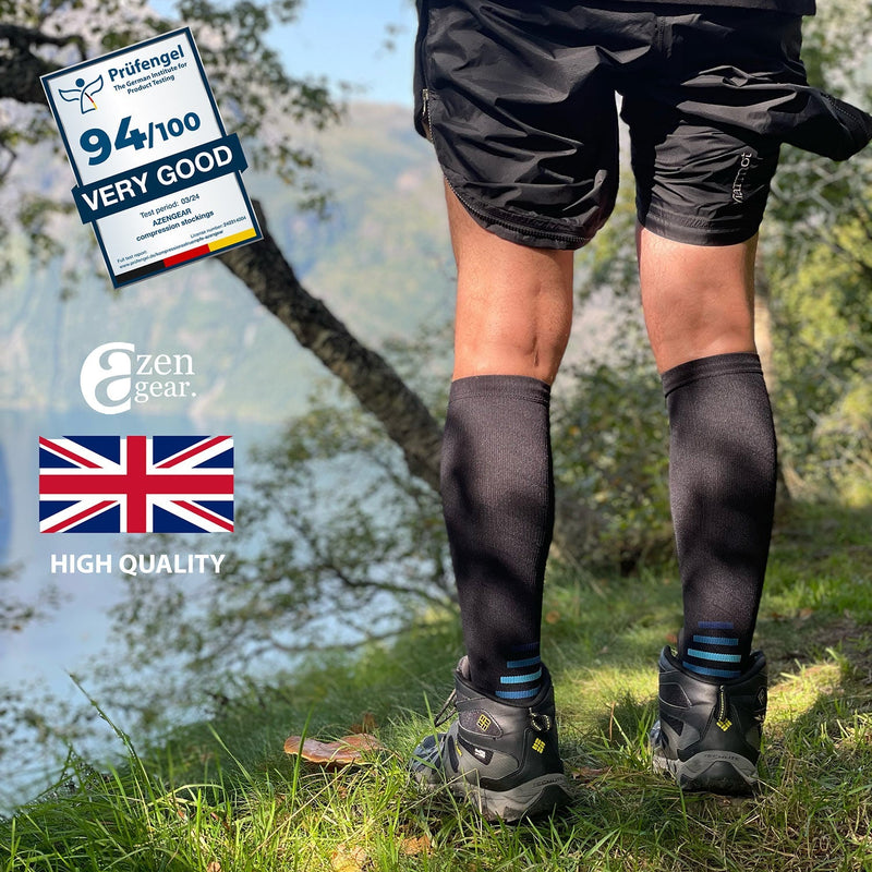 Compression Socks for Women & Men (20-30 mmHg), Knee-High Flight Socks