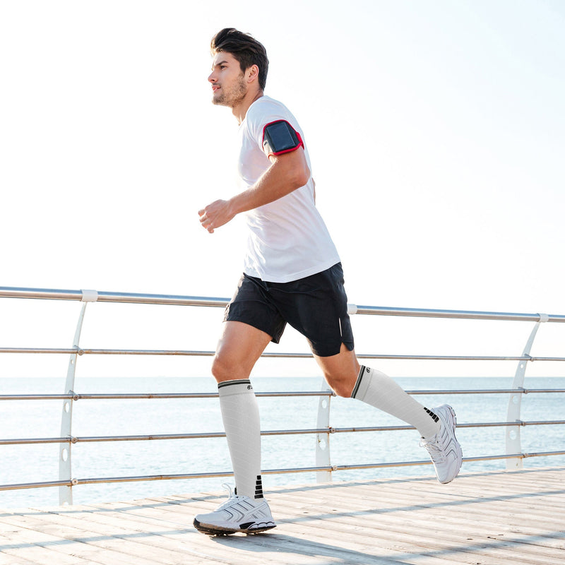 Compression Socks for Women & Men (20-30 mmHg), Knee-High Flight Socks