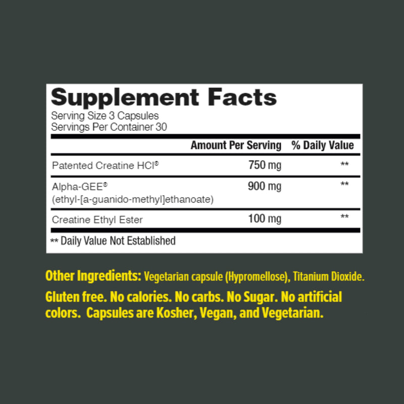 CON-CRET ProMera Sports Muscle Recovery, Concentrated Creatine and Alpha-GEE®, Supports Muscle Recovery, Reduces Soreness, Restores Muscle Health, 90 Capsules