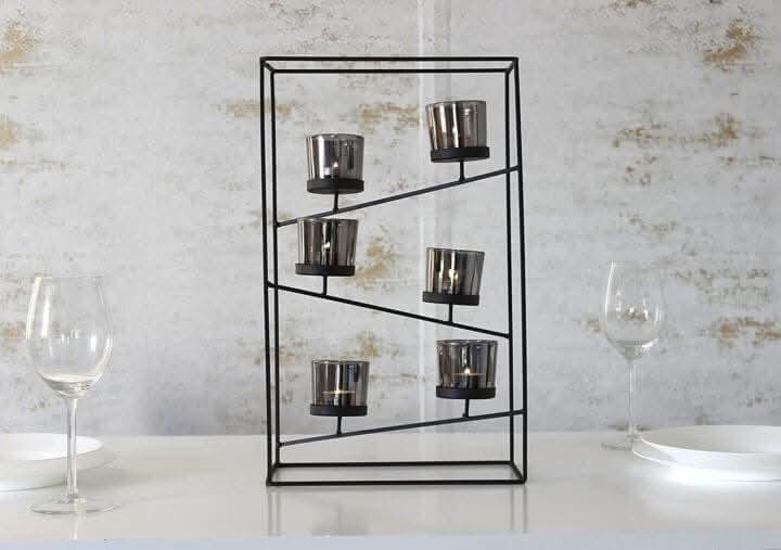 6 Piece Tiered Tea Light Holder
