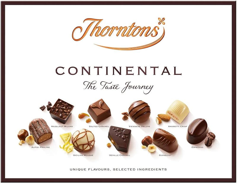 6 x Thorntons Continental Assortment Box Chocolates - 248GM
