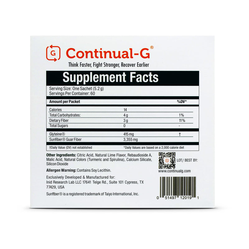 CONTINUAL G Powder - Clinically Proven Glutathione Precursor with Glyteine & Sunfiber