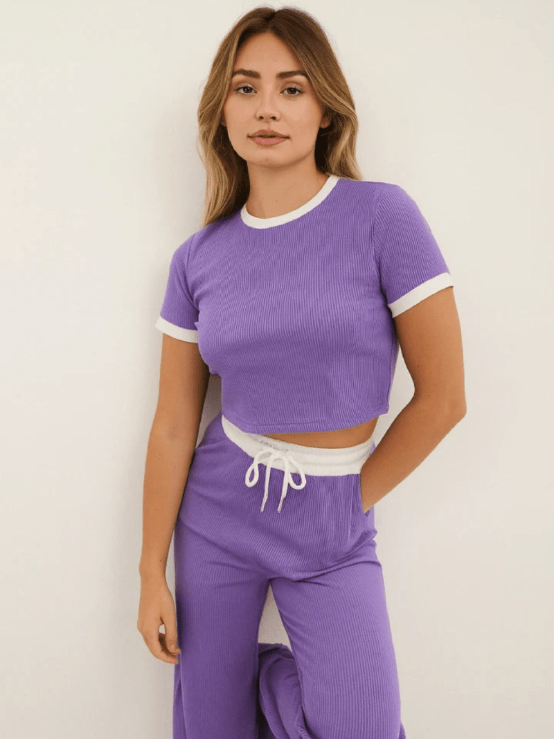 Contrast Trouser Set - InStock