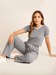 Contrast Trouser Set - InStock