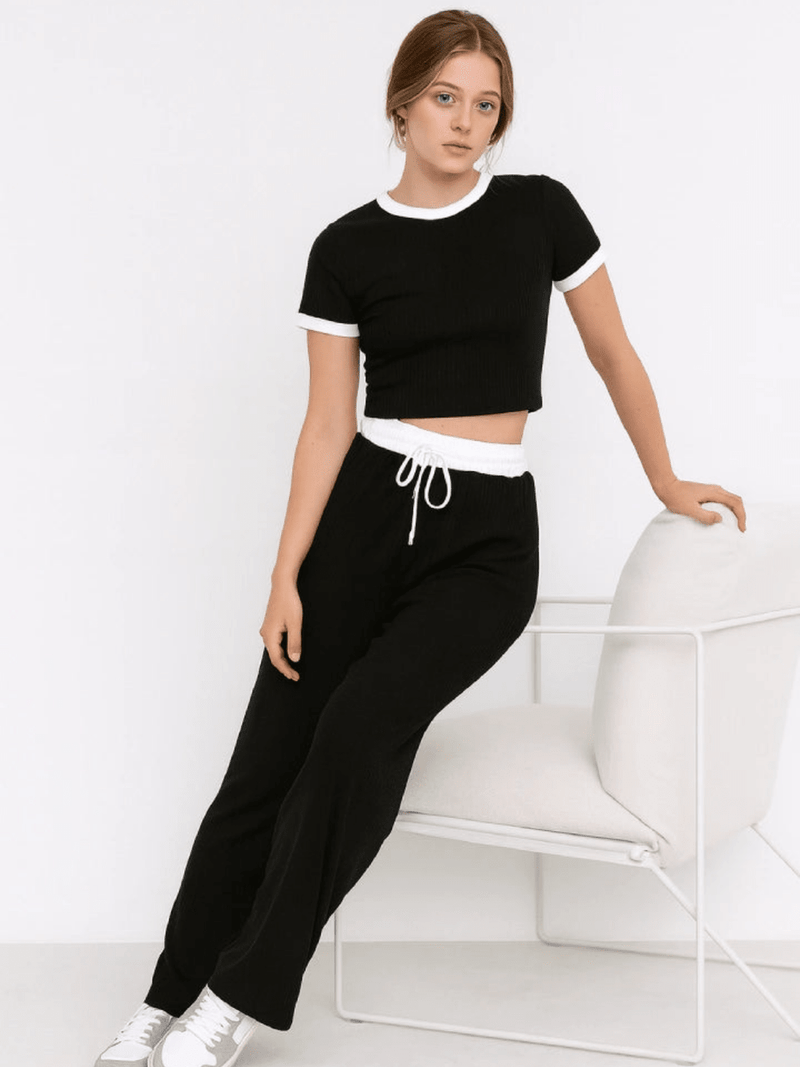 Contrast Trouser Set - InStock