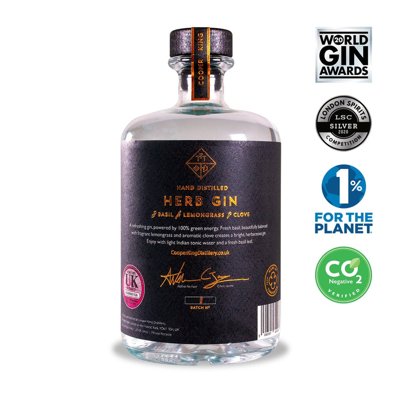Cooper King Distillery Herb Gin, 70cl