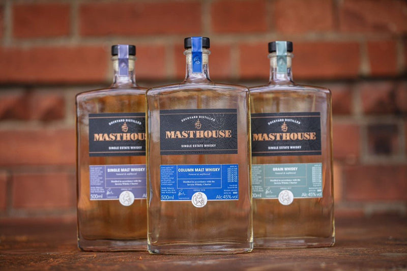 Copper Rivet Distillery Masthouse Single Malt Double Pot Distilled English Whisky, 50cl