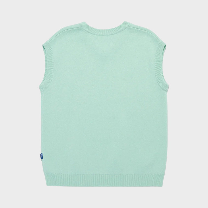 Dice Vest In Mint Green