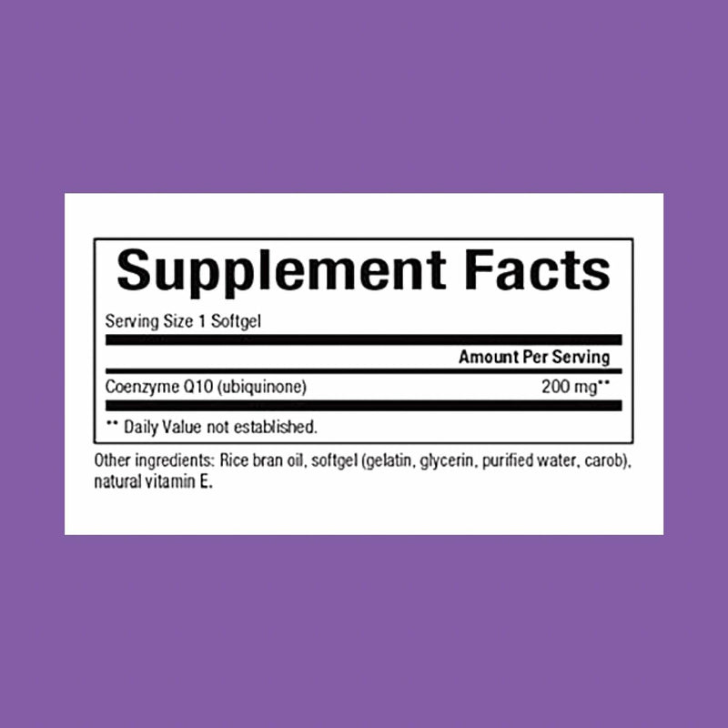 Natural Factors CoQ10 200 mg - Antioxidant Support for Energy & Heart Health | 60 Softgels