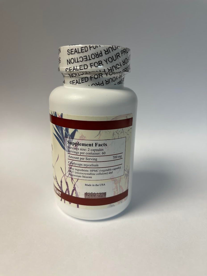 Cordyceps Extract - 120 Caps | Premium Cordyceps Sinensis Supplement