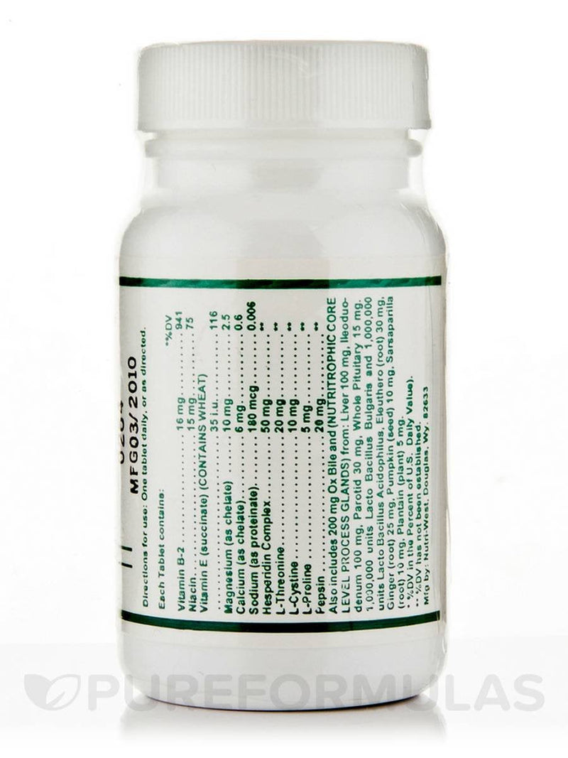 Core Level Bile - 60 Tablets by Nutri West | Biliary Support