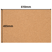 Cork Sheet - 610x455mm - 4mm - Décor and DIY - Pack of 2 - InStock