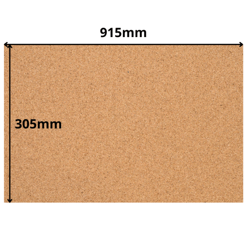 Cork Sheet - 915x305mm - 2mm - Décor and DIY - Pack of 4 - InStock