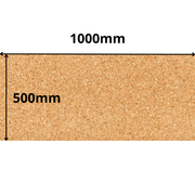 Cork Sheet Roll - 1000x500mm - 10mm - Decor and DIY - Pack of 1 - InStock