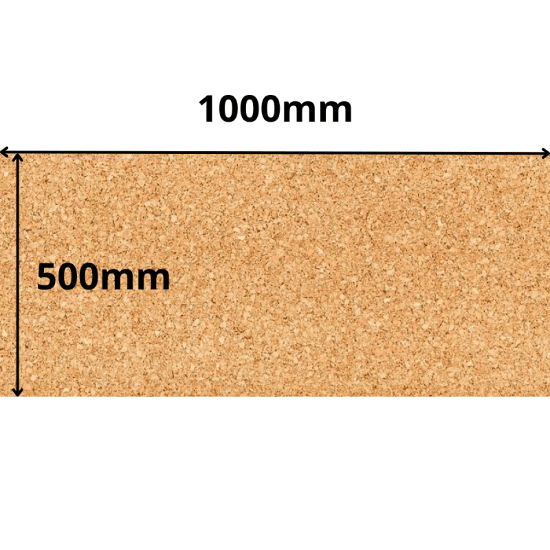 Cork Sheet Roll - 1000x500mm - 10mm - Decor and DIY - Pack of 1 - InStock