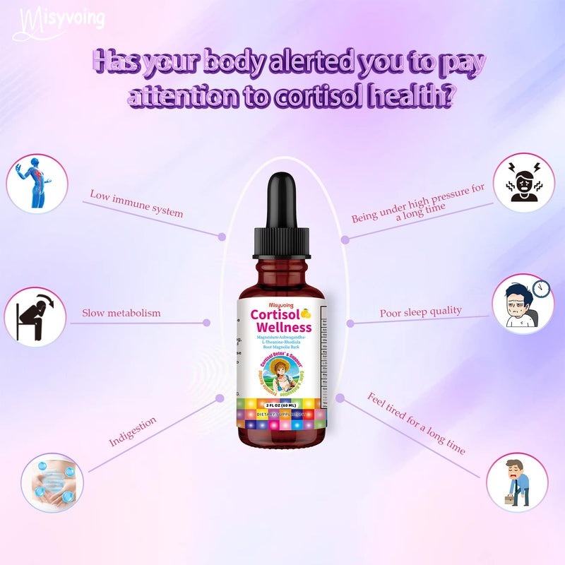 Misyvoing Cortisol Drops – 18-in-1 Detox for Women | Mood, Sleep & Focus