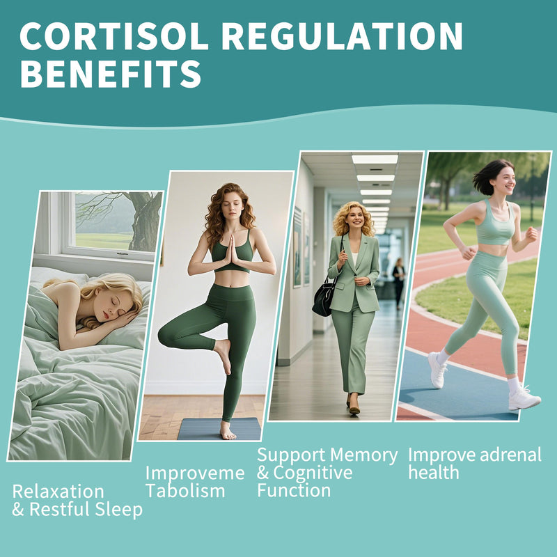 2 Pack Cortisol Gummies for Women – Ashwagandha, Rhodiola, Magnesium | 120 Gummies