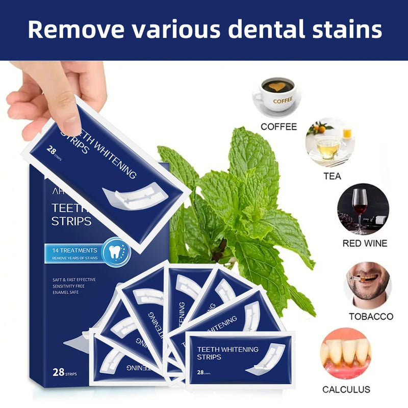 COZYTIMES Teeth Whitening Strips - Enamel Safe for Sensitive Teeth | 28 Strips (14 Treatments)