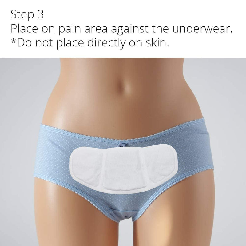 CrampCareH 5-Patch PMS Heat Patch with Wide Wings – FDA-Registered