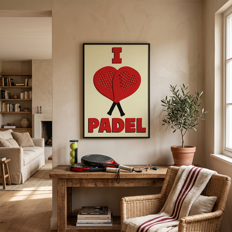 I Love Padel - A5 Print
