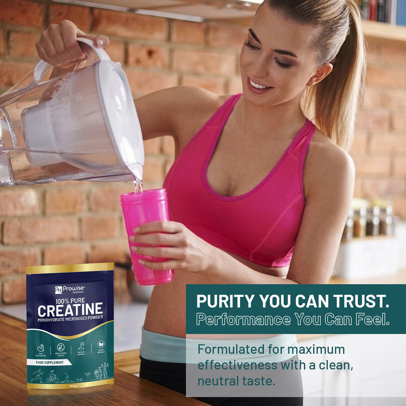 Creatine Monohydrate Powder | 100 Serving – 360g Pouch - InStock