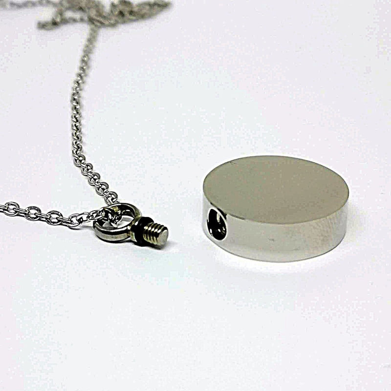 Cremation Ashes Pendant – Stainless Steel Urn Necklace With Photo Engraving