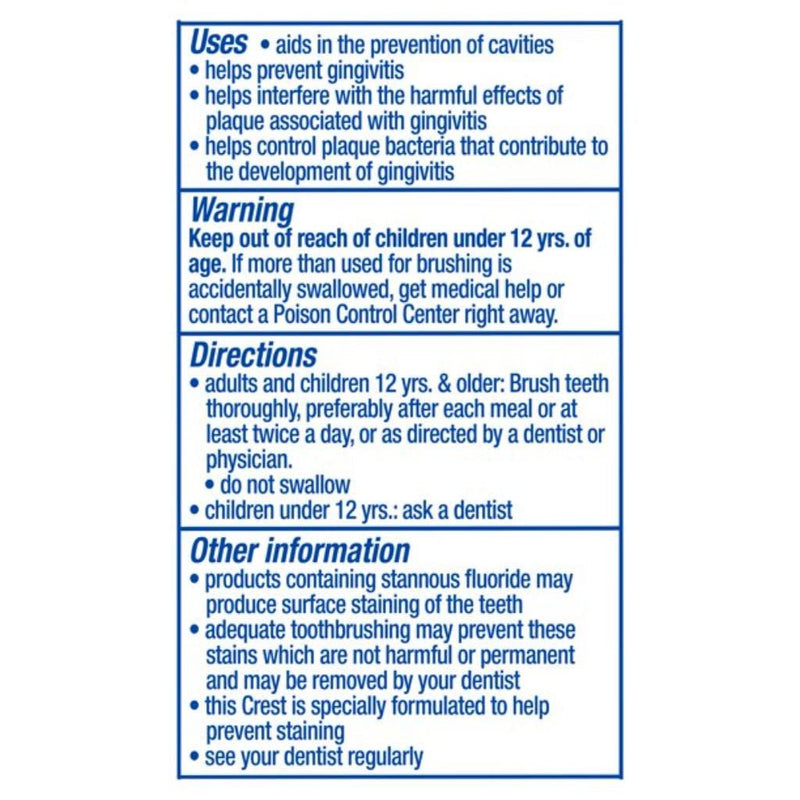 Crest Premium Plus Anti-Bacterial Toothpaste – Smooth Peppermint, 7.0 oz, Pack of 3