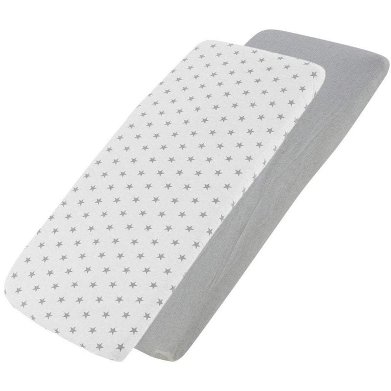 Crib Jersey Fitted Sheets 100% Cotton 40x90cm - Pack Of 2 - Fits All Models