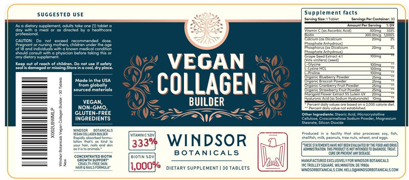 Vegan Collagen for Women and Men – Plant-Based Booster (Gluten-Free)