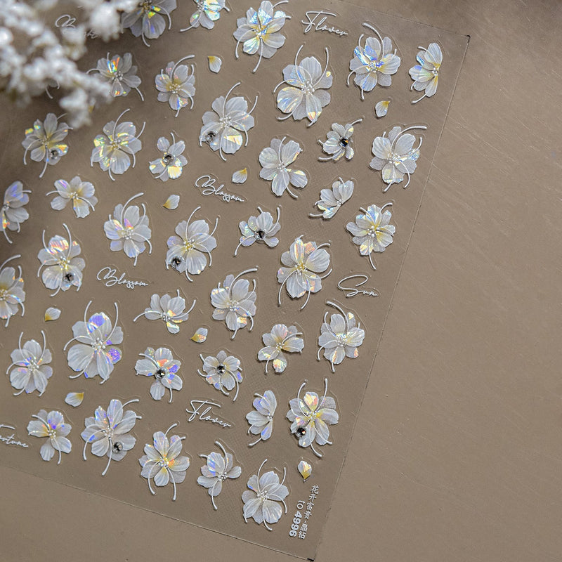 Hello Claws | Crystal Flower Diamond Nail Deco Sticker